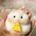 Taba Squishy Toy Mushy Silicone Mochi Toy Fuzzy Cute Hamster Handmade NEW Fidget Toy Relief  Stress Relax Gift TechVisio
