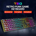 Clavier Mécanique Gaming RGB 104 Touches – Switch Black TechVisio