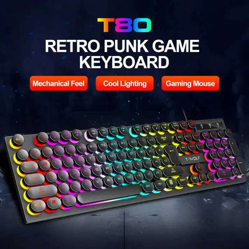 RGB 104-Key Gaming Mechanical Keyboard – Black Switch