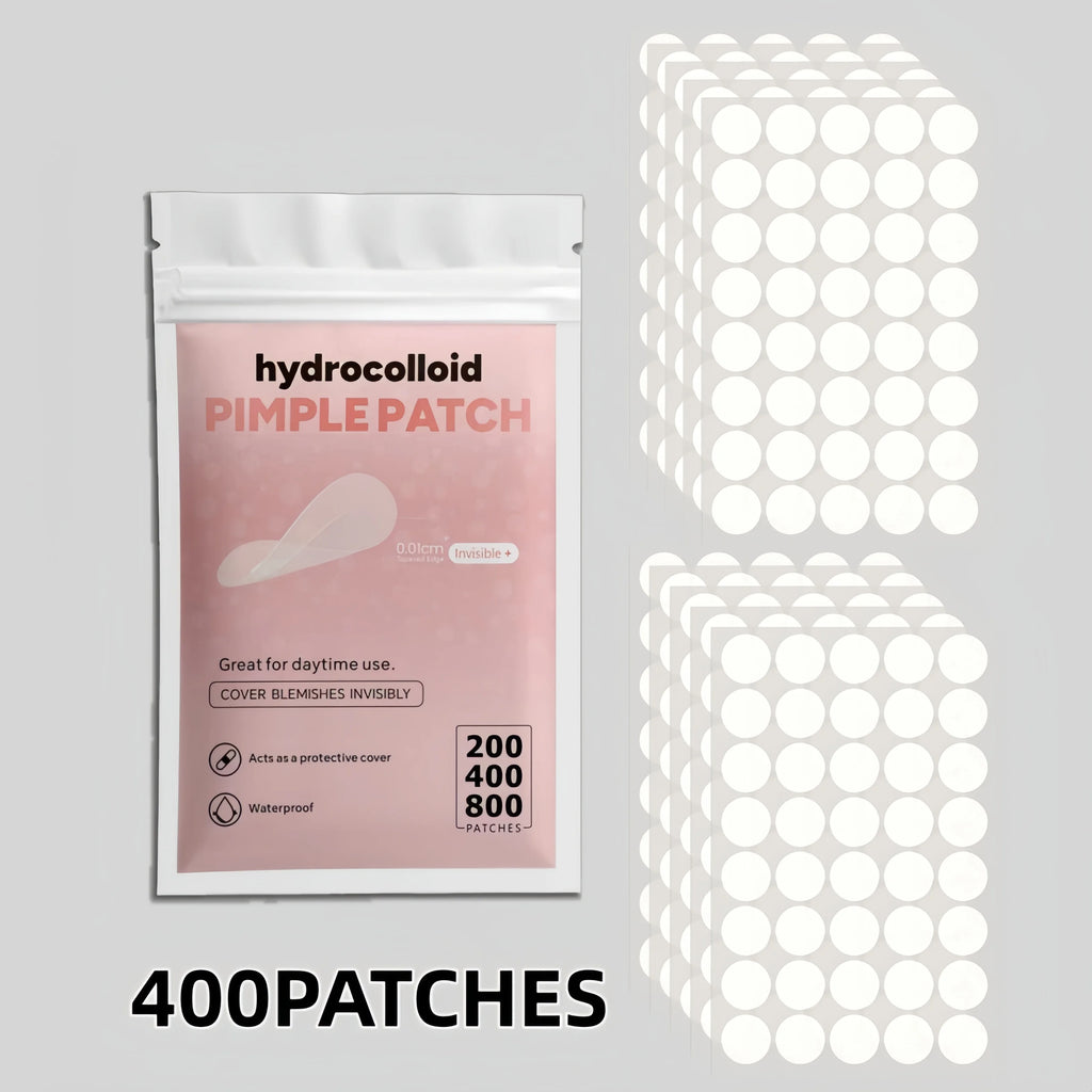 Pimple Patch Hydrocolloid Invisible – Tailles Mixtes | 200 à 800 pcs