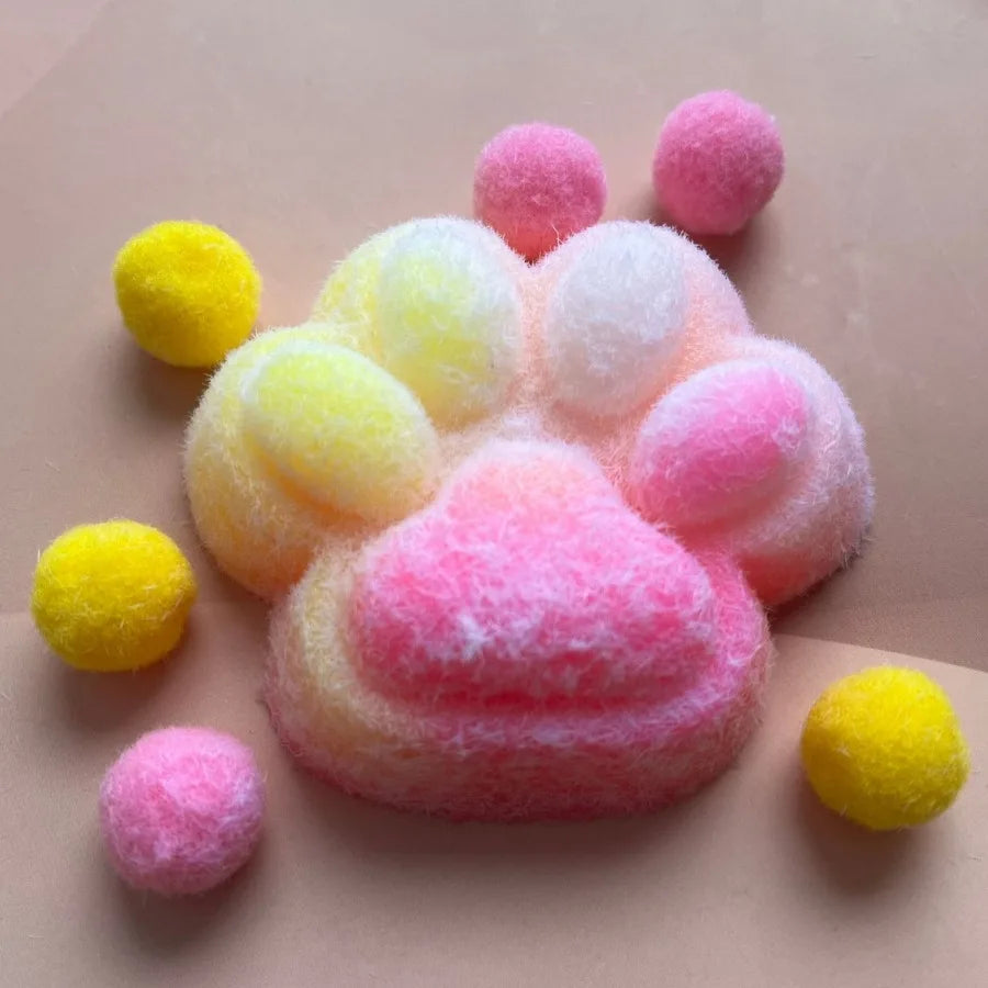 New Cat Paw Mochi Taba Squishy Fidget Toy Cute Cat Paws Toys Slow Rebound Decompression Toy Super Soft Reduce Stress Toy Gifts ﻿ TechVisio