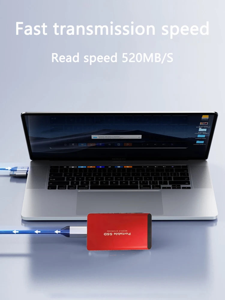 Stoßfeste externe tragbare SSD – 1 TB bis 16 TB, USB 3.2 Typ-C, Windows & Mac