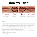 Lip Liner Pencil Peel Off Lip Stain Tattoo Long Wearing Matte Waterproof Smudge Proof Transfer Proof Lip Cosmetic For All Day TechVisio