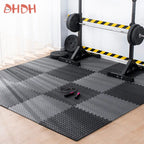 Gym Floor Mat for Home Workout Anti-Slip Rubber Exercise Mat with Interlocking Design, Durable Fitness Rug Weightlifting & Yoga TechVisio