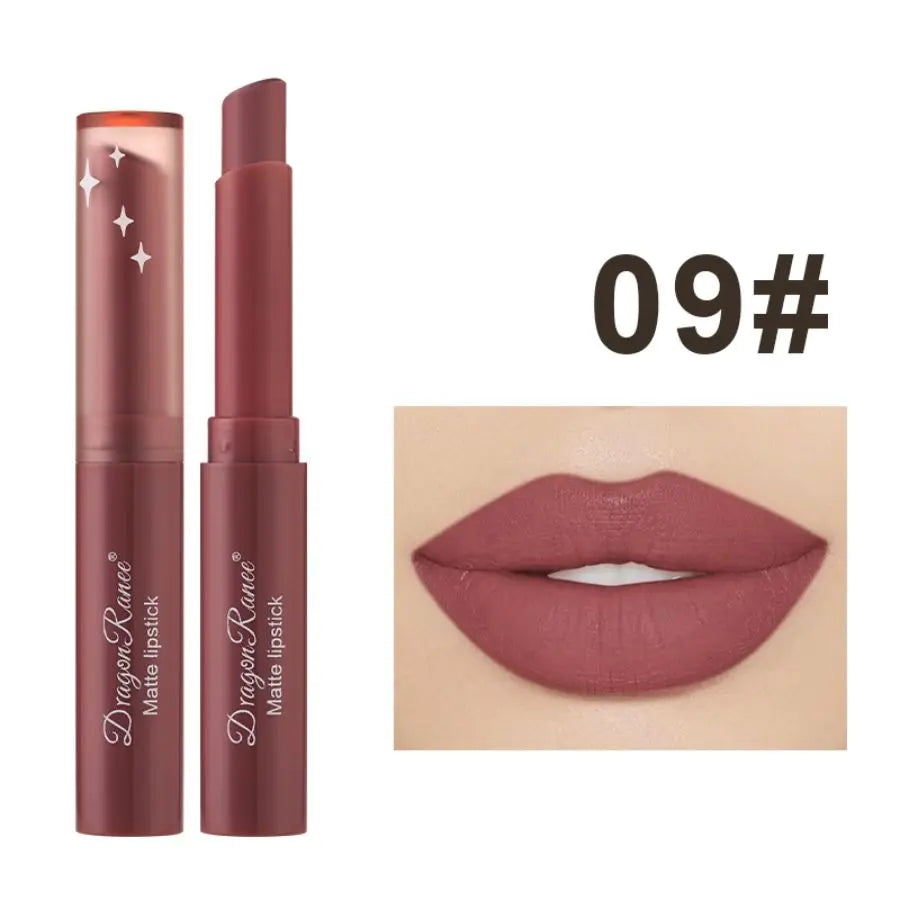 Rouge à Lèvres Mat Velours Waterproof – 12 Teintes TechVisio