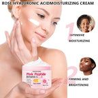 4-Piece Day & Night Skincare Set: Pink Peptide Vitamin C Day Cream + Sakura Retinol Night Cream & Essence for Hydration, Firmnes TechVisio