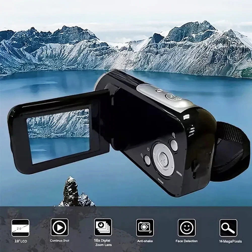 1080P HD Digital Camera – 16MP | 2.4" Rotatable Screen | Vlog & Selfie