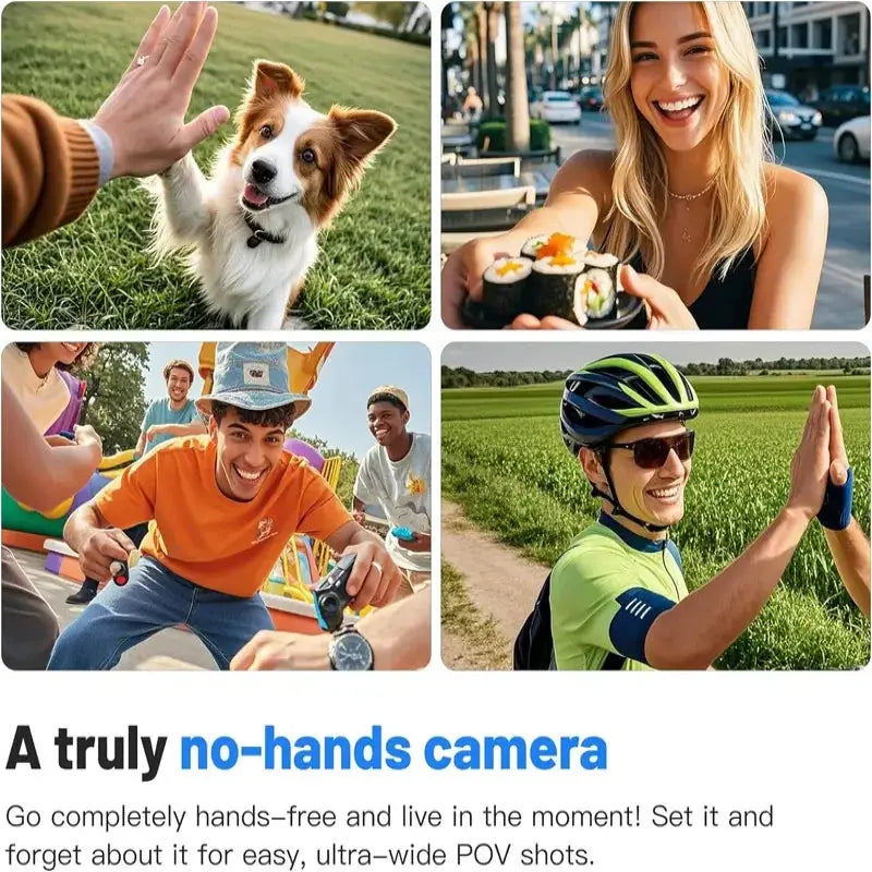 Mini Caméra Corporelle Kaysunlink H88 – 4K/1080p, WiFi, Clip Magnétique, Casque & Moto TechVisio