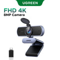 UGREEN 4K FHD 1080P Webcam 8MP for PC, PDAF Auto Focus, Dual AI Noise-Cancelling Mics, Web cam Camera for Zoom/Teams/Google Meet TechVisio