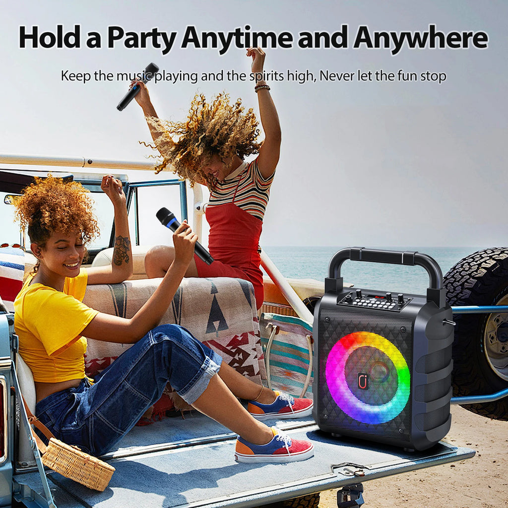 Enceinte Karaoké FanFun T18T – 60W | Subwoofer 6,5" | BT 5.3 | 8h