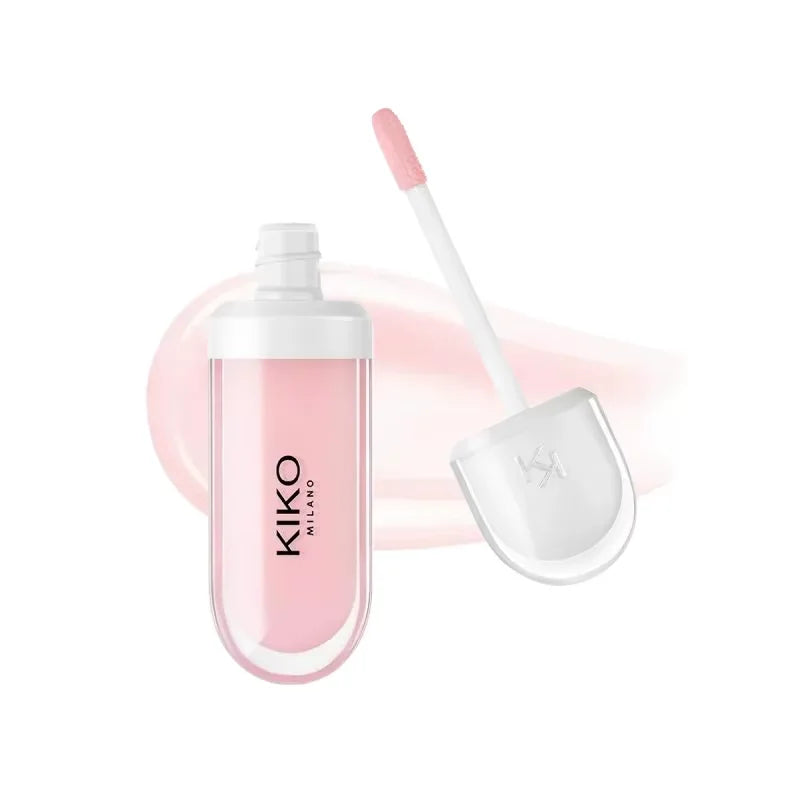 Original Kiko 3D Mirror Lip Glaze Waterproof Non Fading and Non Stick Cup Gentle Bean Paste Color Fine Shiny Point Charm Red TechVisio