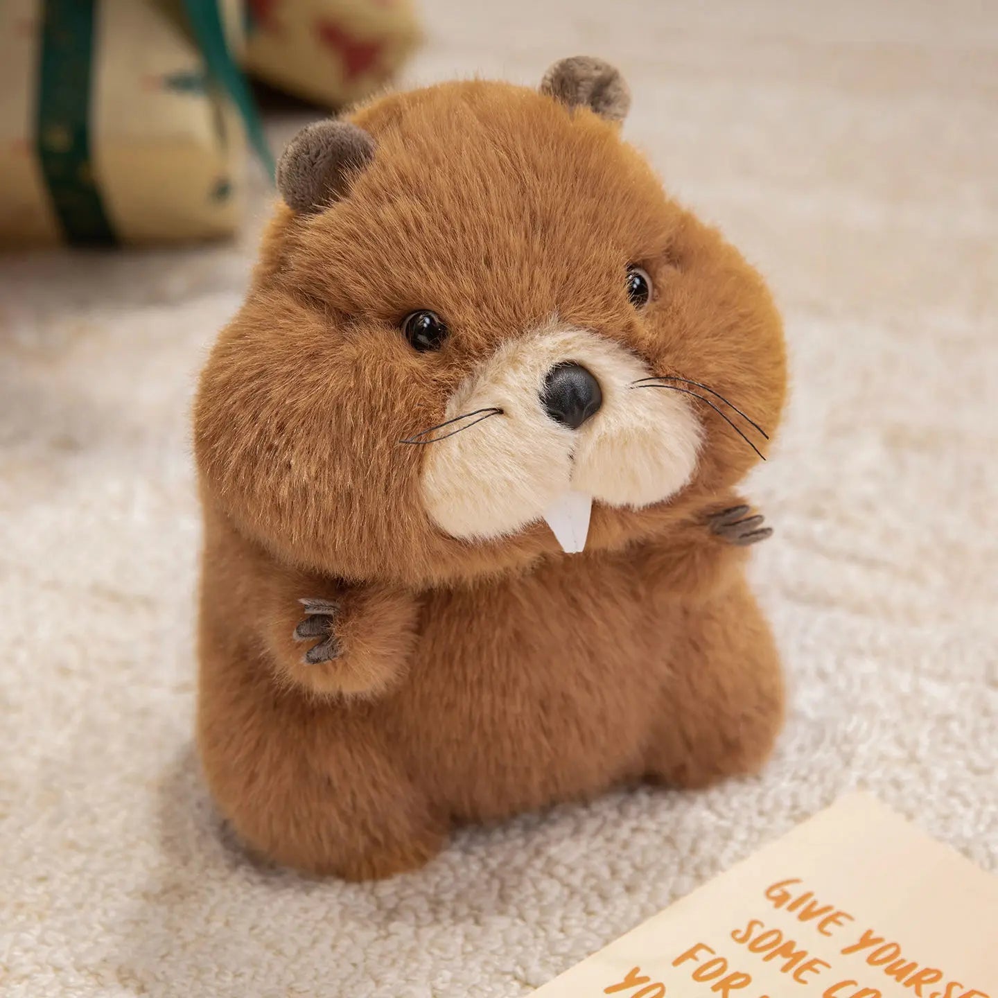 Chubby Marmot Plush Toys 22-45CM Fluffy Cartoon Groundhog Doll Warm Appease Doll for Children Lovely Home Decor Girls Gift TechVisio