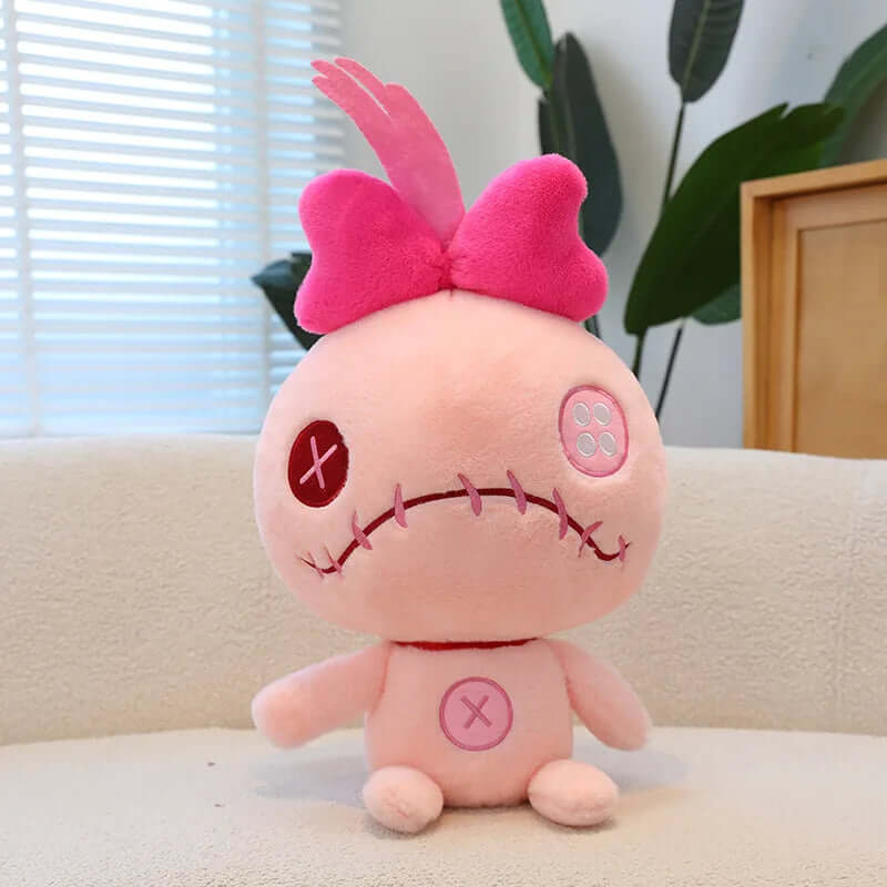25cm Kawaii Disney Scrump Green Pink Plush Toy Soft Stuffed Cartoon Pillow Plushies Doll Boy Girl Room Decoration Birthday Gifts TechVisio