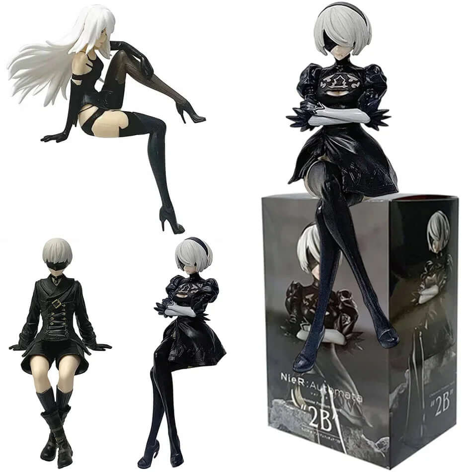 15Cm Anime Original SEGA Nier:automata Ver1.1A 2B Yorha No. 2 Type B Premium Chokonose Figure PVC Model Collectible Toys TechVisio