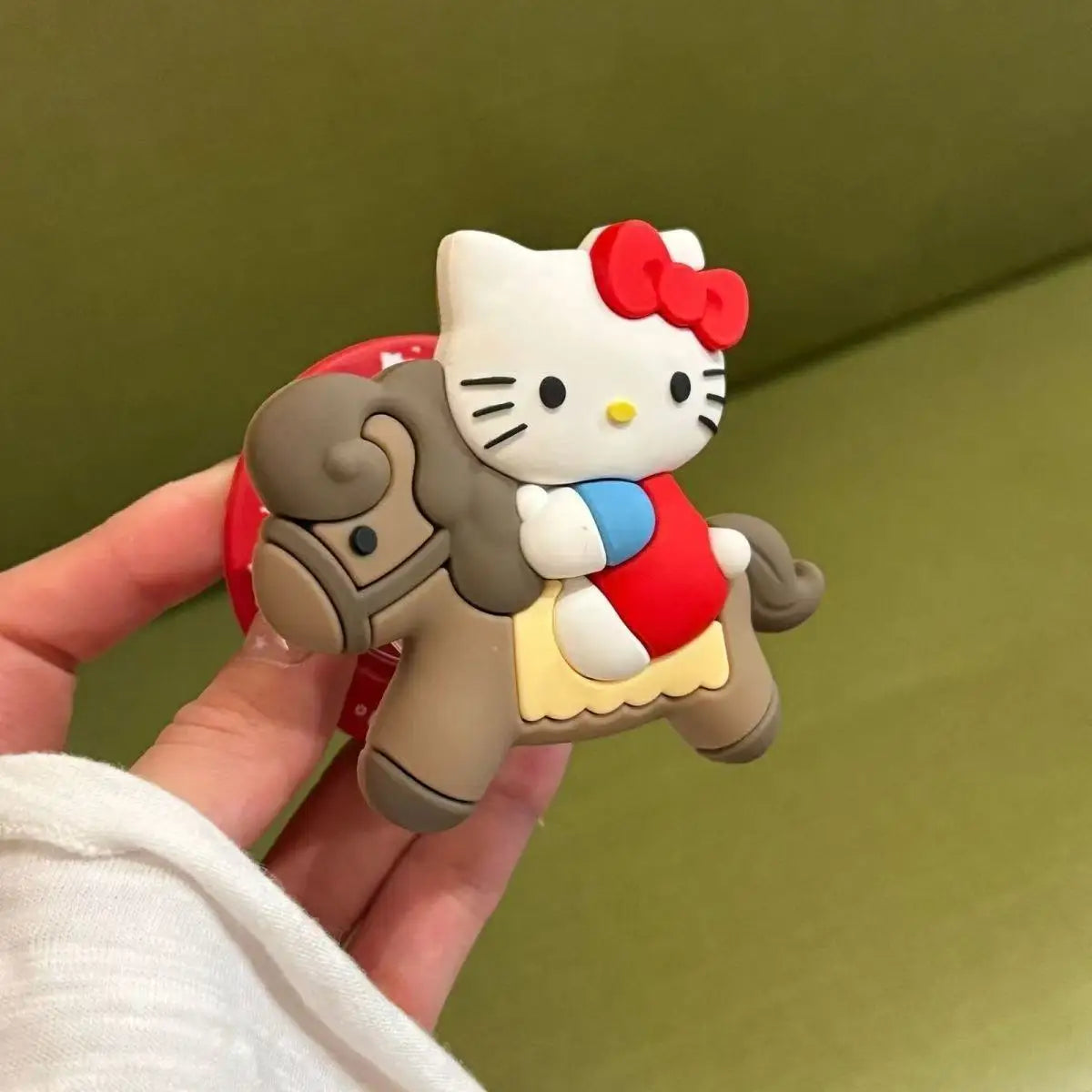 Support Téléphone Magnétique MagSafe Kawaii 3D – Silicone Pliable