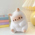 Squishy Chat Kawaii PU Slow Rising – Anti-stress Déco Bureau Enfant TechVisio