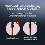 kakashow Silk Fiber Matte Mascara Makeup Ultra-Fine Brush Lengthens Eyelashes Waterproof Fast Dry Black Curling TechVisio