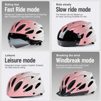 Eastinear 2025 New 4-in-1 Bicycle Helmet Super Light 18 Holes Breathable Men and Women's Outdoor Sports Cycling Equipment TechVisio