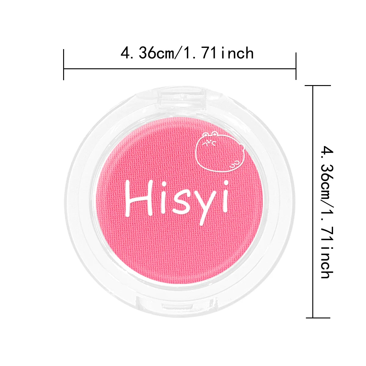 Daily single-color blush - Blush with a subtle wine-like sheen, fine glittering, natural color palette, pure makeup allure TechVisio