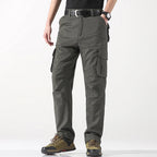 Male Cargo Pants Tactical Cotton Overalls Outdoor Utility Work Trousers Relaxed Fit Big Size Hombre Clothing TechVisio
