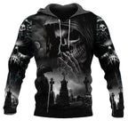 Vintage Skull 3D Print Hoodie Men/Women Casual Fashion Hoodies 2026 Pullover Sweatshirts Oversized Unisex Men Coat TechVisio