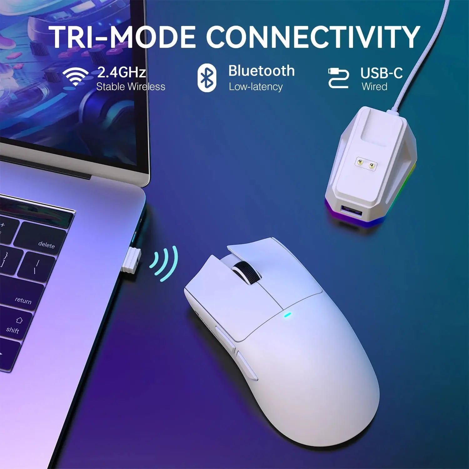 Attack Shark X11 – Souris Gaming Sans Fil 22000 DPI RGB TechVisio