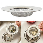 Stainless Steel Bathtub Hair Catcher Stopper Shower Drain Hole Filter Trap Kitchen Metal Sink Strainer Floor Drain TechVisio