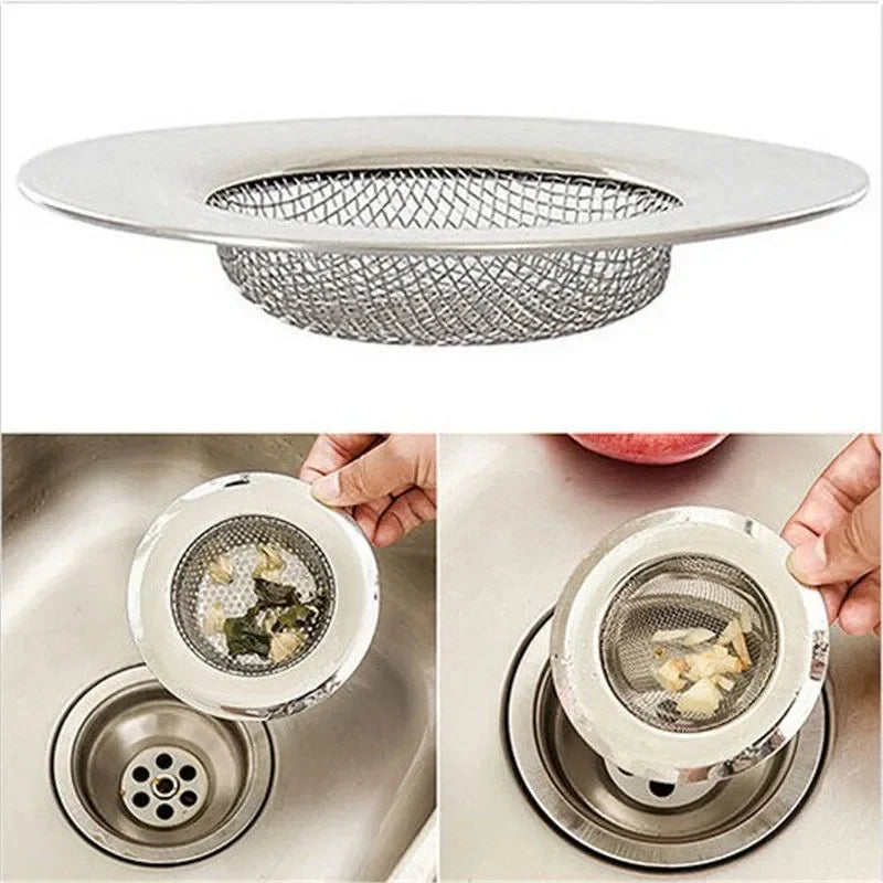 Stainless Steel Bathtub Hair Catcher Stopper Shower Drain Hole Filter Trap Kitchen Metal Sink Strainer Floor Drain TechVisio