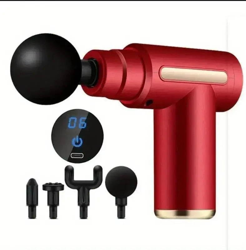 Mini Muscle Massage Gun Protable Body Massager Deep Handheld Percussion Massager For Body Back And Neck Leg TechVisio