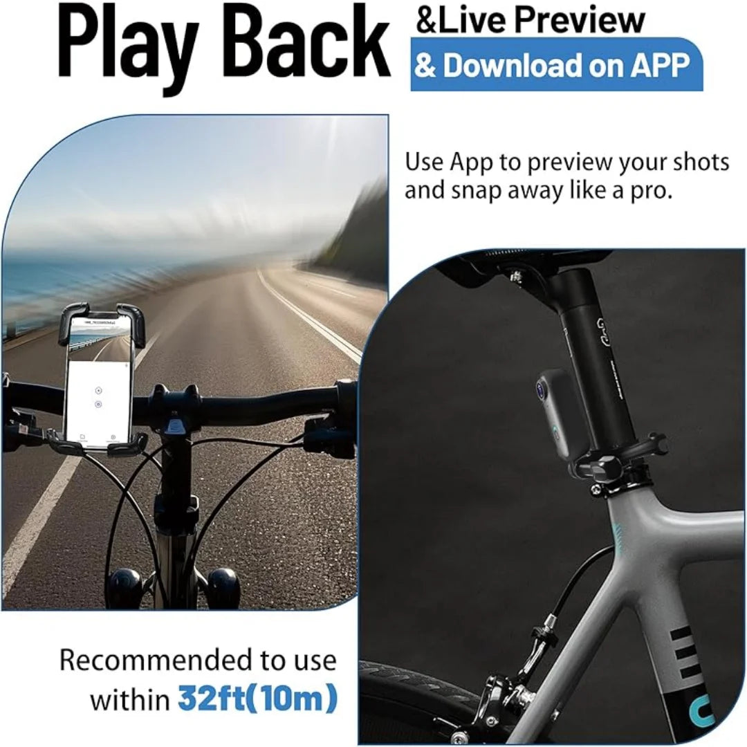 Kaysunlink 4K Action Camera – IPX7 30m | Wi-Fi | Helmet Bike Motorcycle Drone