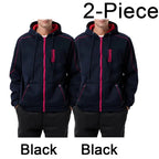 Men's Full Zip Hoodie Jacket Hooded Plain Pocket Sports Outdoor Daily Sports Hot Stamping Designer Basic Casual Sweatshirts TechVisio