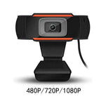 Mini Webcam 480/720/1080P HD USB Web Camera With Microphone For PC Computer Desktop Gamer Webcast Video Call Conference Work TechVisio