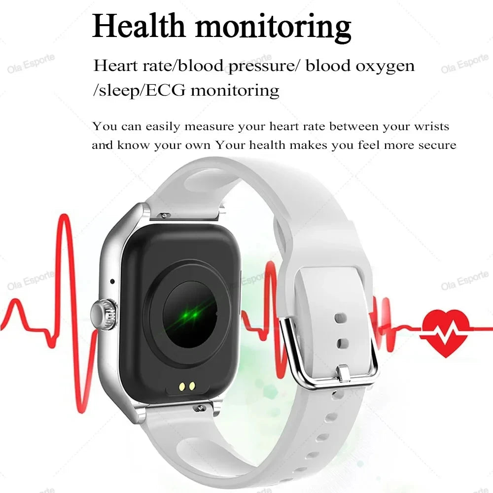 Smart Watch For Android IOS Watches 1.83inch HD Display Bluetooth Call Message Alert Music Sports Mode Smartwatch Men Women Gift TechVisio