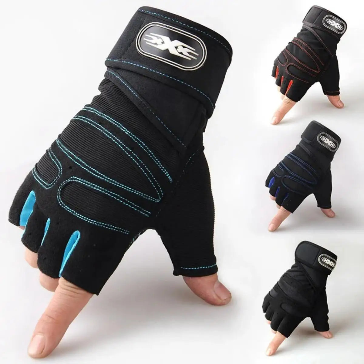 Gym Gloves for Men Women Fitness Weight Lifting Wristband Gloves Body Building Training Sports Exercise Cycling Glove Shockproof TechVisio