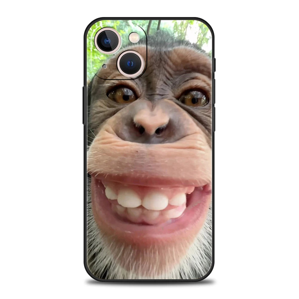 Luxury TPU Soft Phone Case For iPhone 17 Air 16E 16 11 15 14 Pro MAX 12 13 7 8 Plus X XR XS SE 2022 Cover Monkey TechVisio