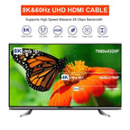 Câble HDMI 2.1 Plat MIZIQIER – 8K 60Hz | 4K 120Hz | 48Gbps | PS5 Xbox TechVisio