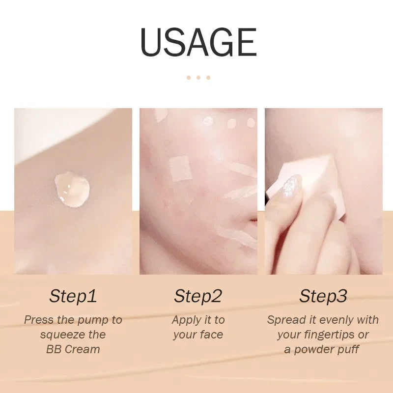 BB Cream Base Makeup Long Lasting Waterproof Brighten Skin Tone Cover Blemishes 30ml Concealer Foundation Liquid Face Makeup TechVisio