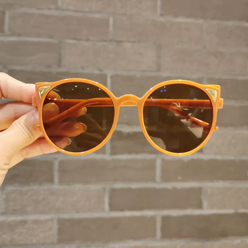 Girls Boys Cute Animal Cartoon Ears Sunglasses Outdoor Sun Protection Children Lovely Vintage Sunglasses Protection Classic Kids TechVisio