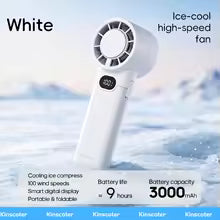 Ventilateur Portable Pliable USB + Poche à Glace – 100 Vitesses TechVisio