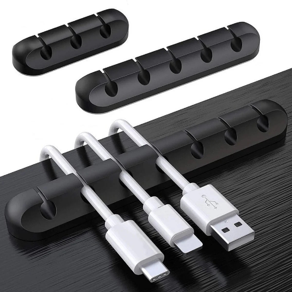 NNBILI Silicone Cable Organizer – 3, 5, or 7 Slots