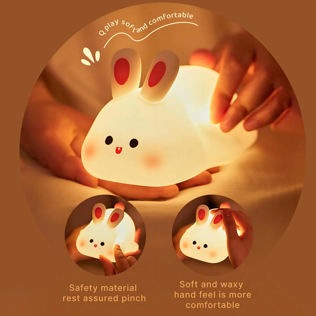 Veilleuse LED Silicone Animaux – Rechargeable USB | Cadeau Enfant