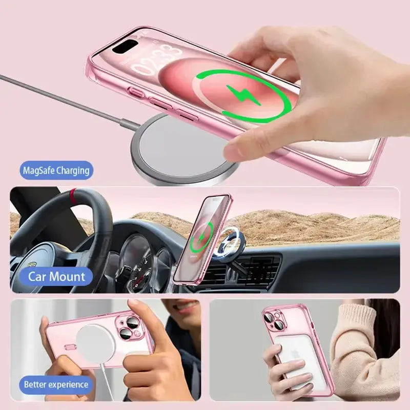 Coque iPhone BYGJMY – Silicone Ultra-Fine | MagSafe | 6 Coloris | 11-16 TechVisio