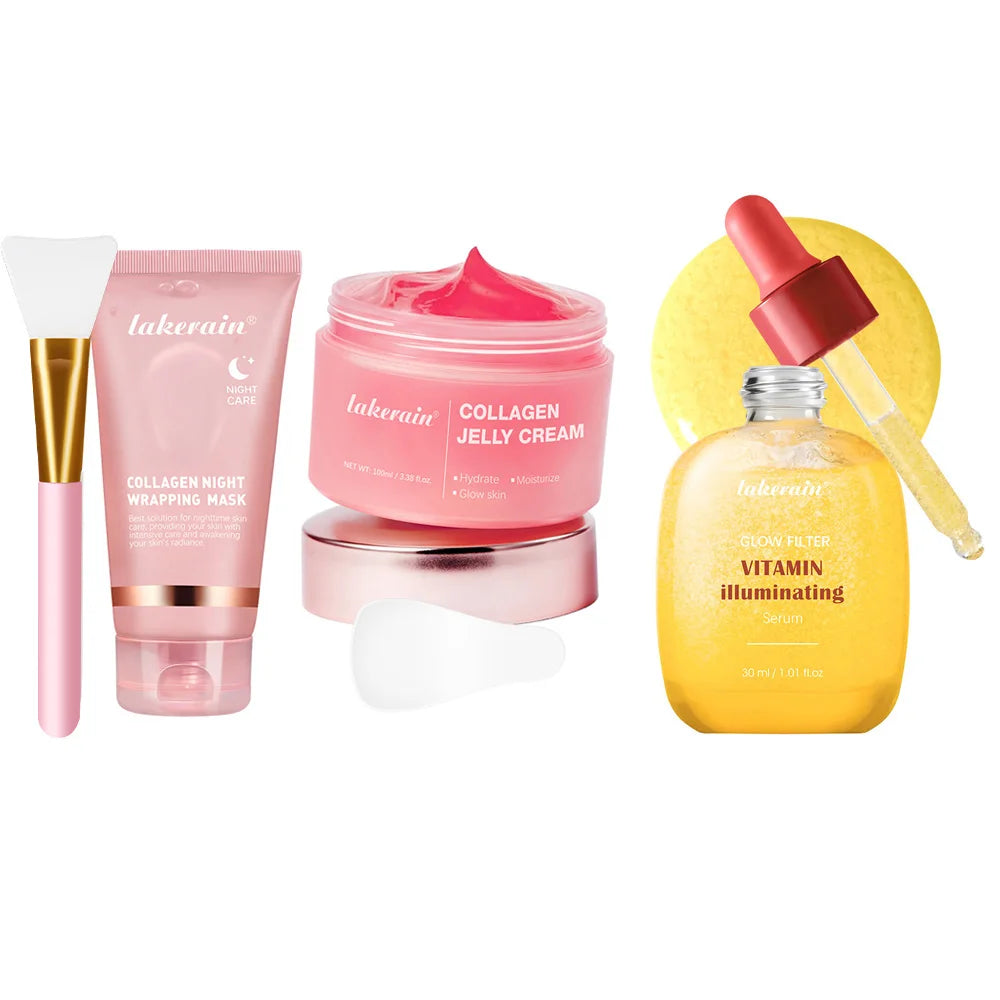 Korean Deep Collagen Mask Peel Off Mask Face Anti Wrinkle Lifting  Skin Care Masks Bio Pack Night Wrapping Woman Overnight Skin TechVisio