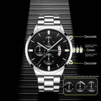 Montre Quartz Homme – Acier Inoxydable Style Fashion Luxe DEYROS