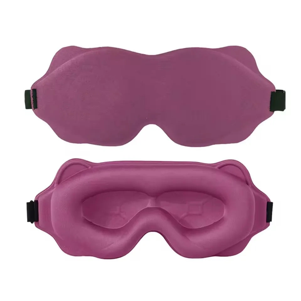 3D Contoured Sleep Mask – 100% Blackout | Zero Pressure | 6 Colors