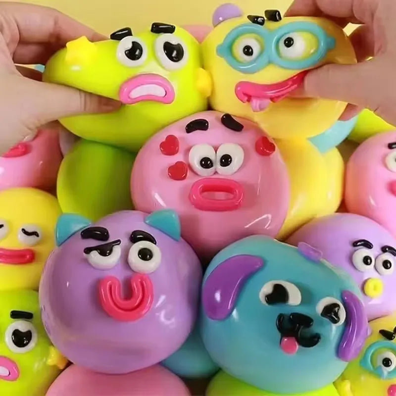 Smushers Squishy DIY Curiosities Dog Face Swap Soft Moldable Slow Rise Squeeze Toy Blind Box Relaxing Sensory Gift TechVisio