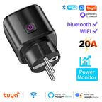 Prise Connectée Tuya 20A WiFi+BT – 20A | Suivi Conso | Alexa Google Home TechVisio