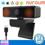 Webcam NUROUM V11 – 1080p 60fps / 2K 1440p, Double Micro, USB, PC & Mac TechVisio