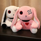 Spooky Gothic Bunny Stuffed Crazy Rabbit Plush Toys, Spooky Gothic Bunny Stuffed Animal Cute Horror Dreadful Bunny Doll, For Hal TechVisio