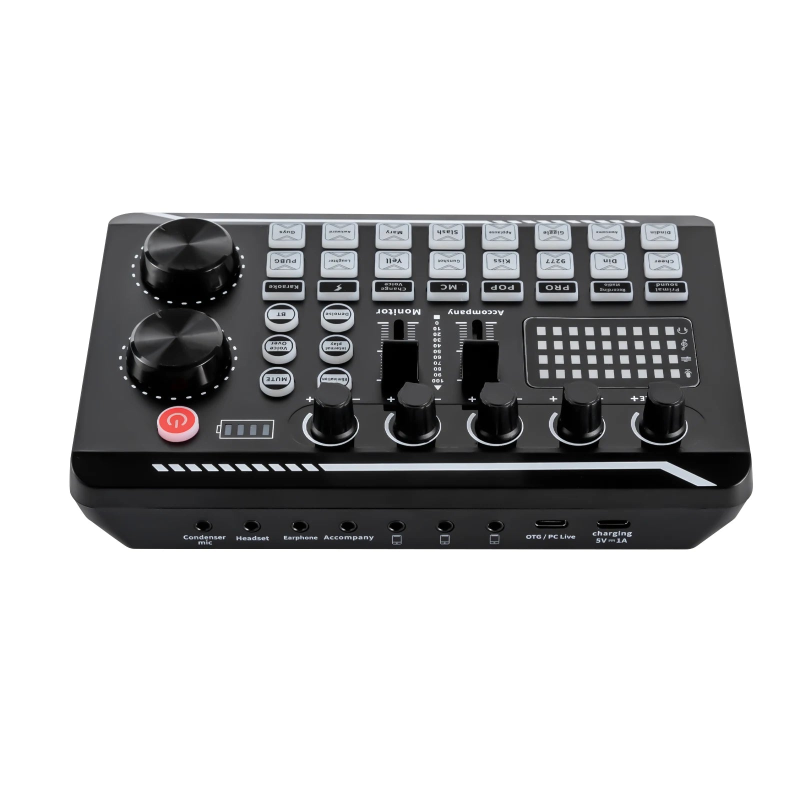 F998 Sound Card - Bluetooth Mixer | 16 Effects | Voice Changer